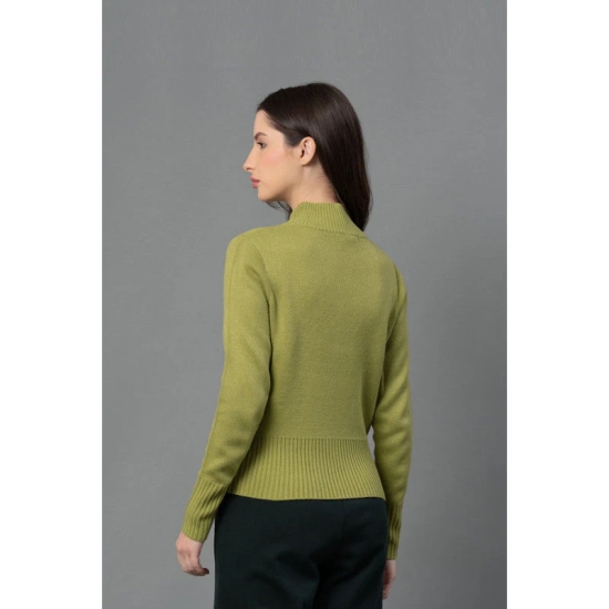 Mode By RedTape Women Green Solid Sweater