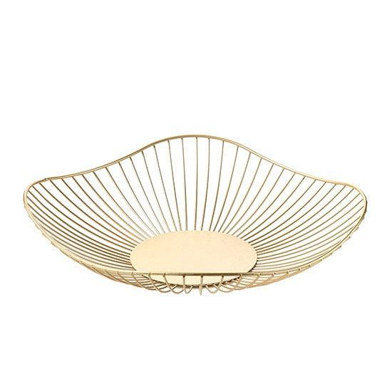 Nordic Home Gold Basket