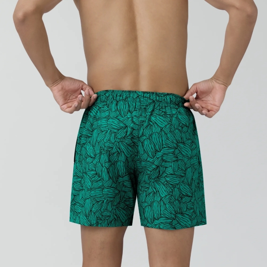 Remix Cotton Boxers Nutty Green L