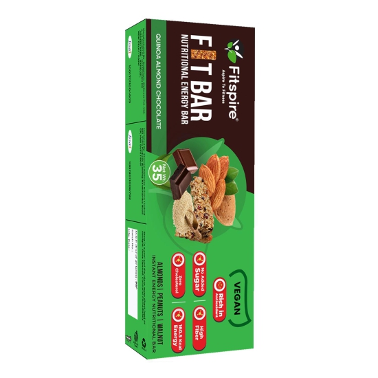 Fitspire Fit Nutrition Energy Bar Quinoa Almond, 35gm