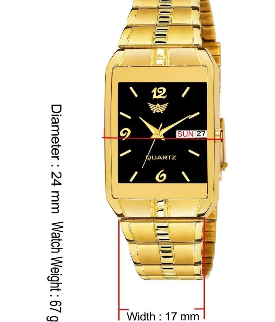 Abrexo Gold Stainless Steel Analog Mens Watch