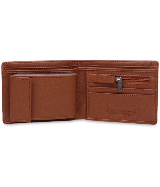 samtroh - Brown PU Men's Regular Wallet ( Pack of 1 ) - Brown