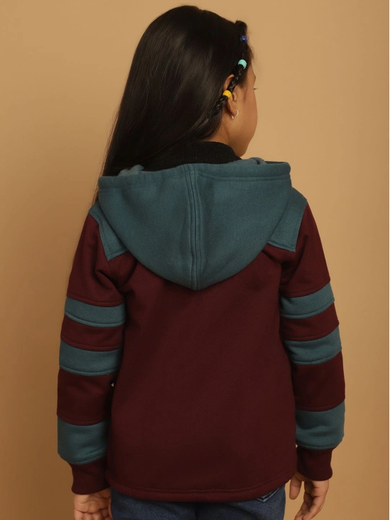 MINI & MING Girls Colourblocked Hooded Sweatshirt