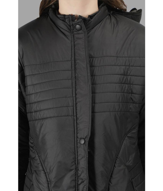 NUEVOSDAMAS - Polyester Blend Black Hooded Jackets - None