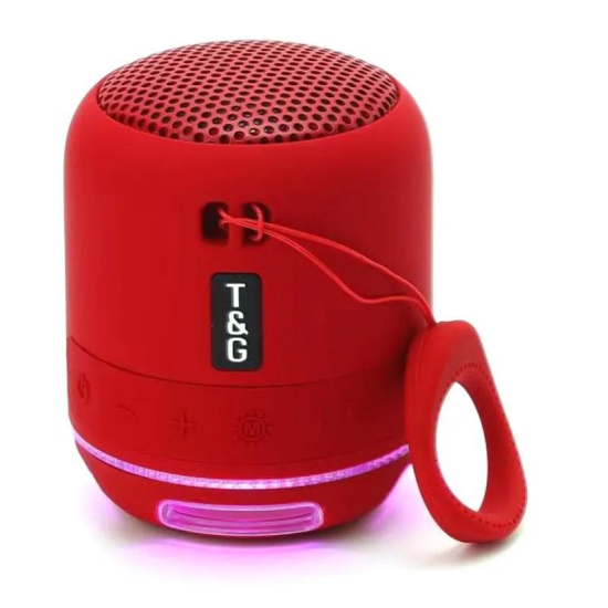 T&G TG294 Portable LED Light TWS Bluetooth Speaker Outdoor Wireless Stereo Music Subwoofer-Grey