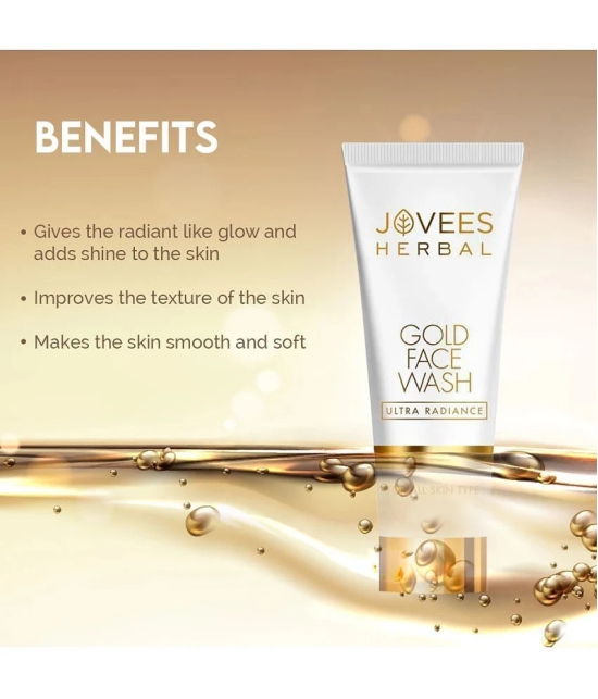 Jovees Herbal Gold Face Wash For Nourished Hydrated And Radiant Glow 100 ml (Pack of 2)