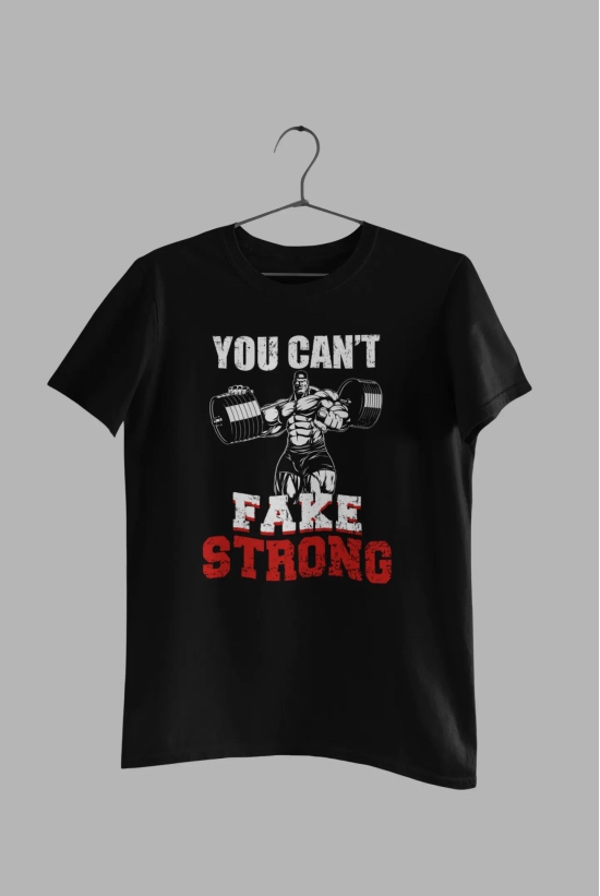 YOU CANT FAKE STRONG-Navy Blue / XXL