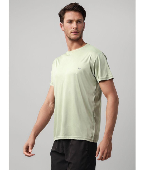 UrbanMark Polyester Regular Fit Solid Half Sleeves Mens T-Shirt - Olive ( Pack of 1 ) - None