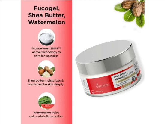 Moisturising Day Cream Long Lasting 24H Hydration For Dry Skin With Grapes Watermelon (50 GM)