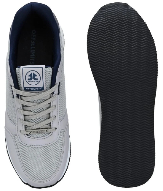 OFF LIMITS HARLEM Light Grey Mens Sports Running Shoes - None