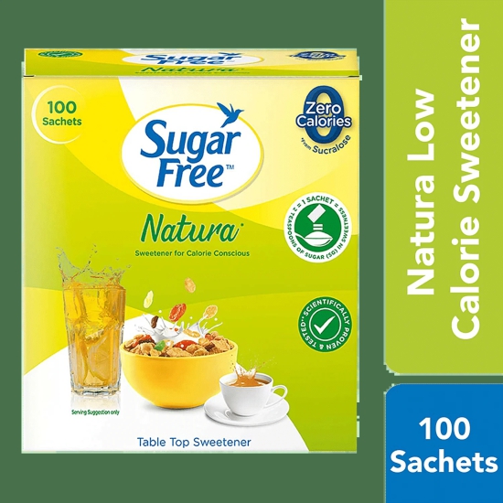 Sugar Free Natura Low Calorie Sweetener, 100 Sachet