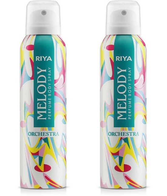 Riya Melody Deodorant Spray & Perfume For Women 300 ( Pack of 2 )