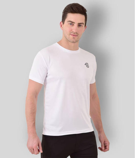 Forbro - White Cotton Blend Regular Fit Men's Sports Polo T-Shirt ( Pack of 1 ) - M