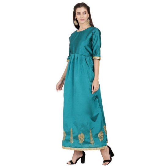 Florence Women's Art Silk Wrap Kurtas Dress Material