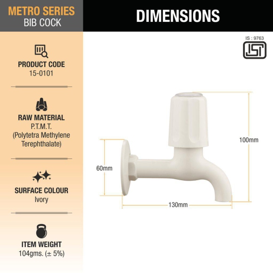 Metro Bib Tap PTMT Faucet - by Ruhe®