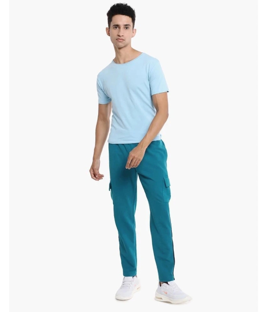 Campus Sutra - Cotton Blend Blue Mens Trackpants ( Single Pack ) - None