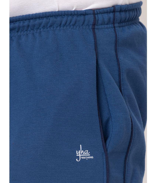 YHA - Blue Fleece Mens Trackpants ( Pack of 1 ) - None