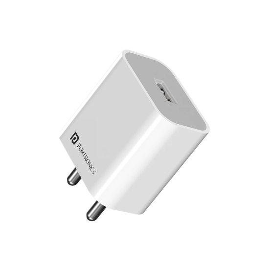 Portronics ADAPTO 12 2.4A charger with single USB Port