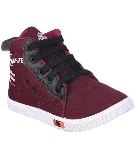 Girls Clubs Boys & Girls Lace Sneakers (Cherry) - None