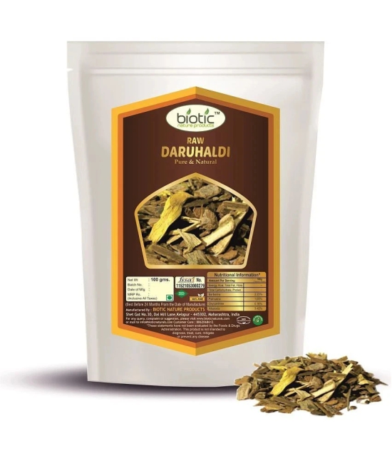 Biotic Raw Daru Haldi Bark - Indian Barberry - Daruhaldi Chaal 100 gm