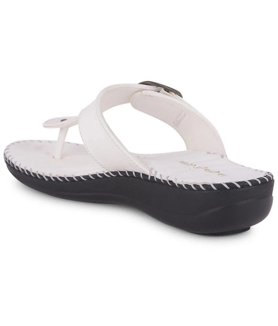 Liberty White Womens Leather Slipper - None