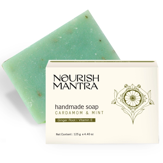 Cardamom & Mint Handmade Bathing Bar Soap