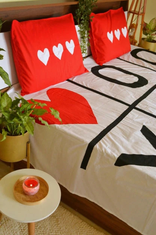 Tic-Tac-Toe Cotton Bedsheet