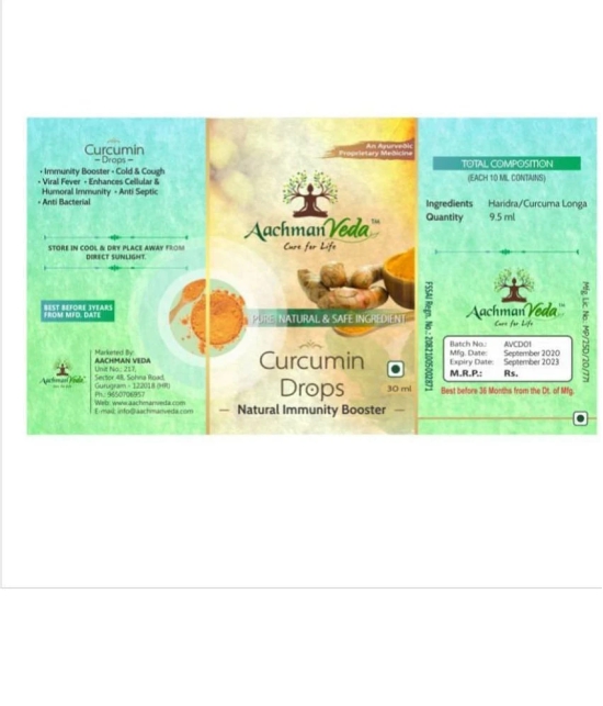 Aachman Veda Natural Immunity Enhancer Curcumin Drops 30ML