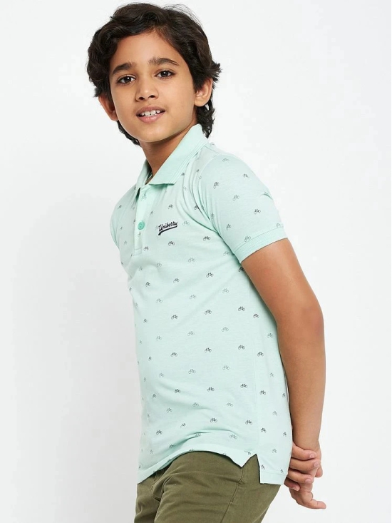 UNIBERRY - Mint Green Cotton Blend Boys Polo T-Shirt ( Pack of 1 ) - None