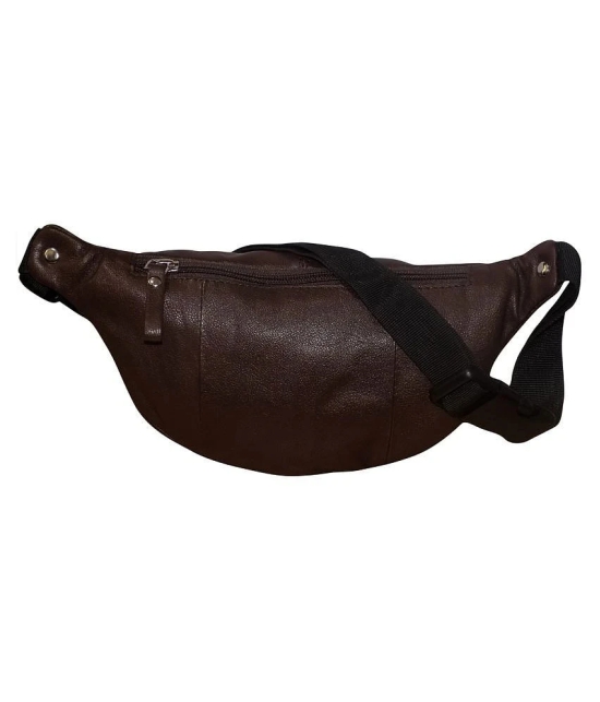 Style 98 Genuine Leather Brown Waist Pouch