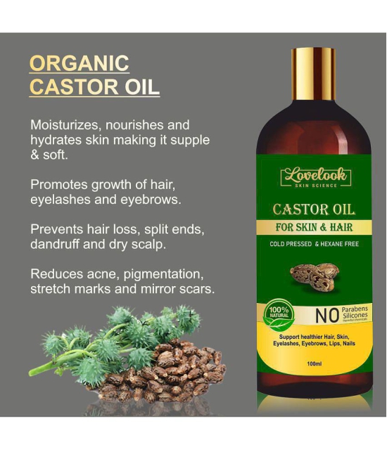 Lovelook Premium Cold Pressed Castor Oil - Pure 100 mL