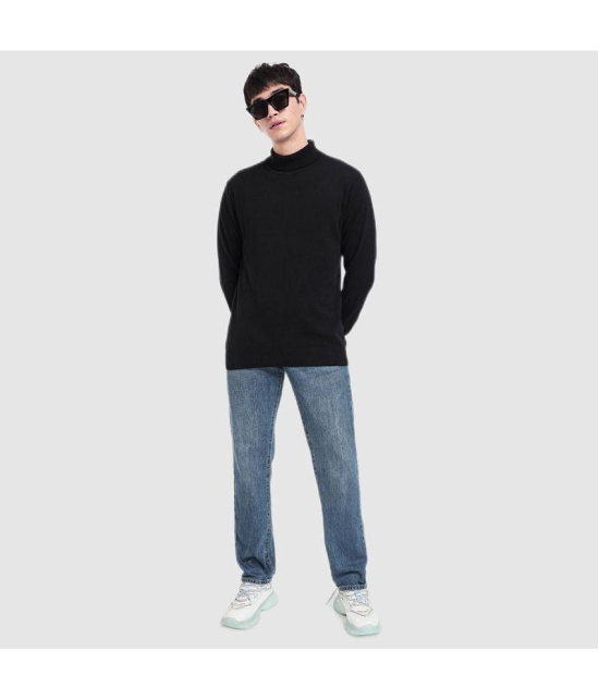 Bewakoof - Black Acrylic Men''s Pullover Sweater ( Pack of 1 ) - None