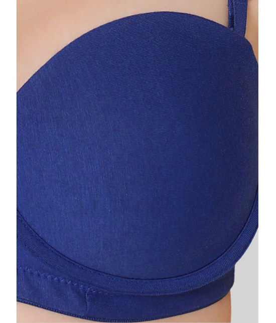 Bodycare Blue Cotton Heavily Padded Womens Everyday Bra ( Pack of 1 ) - None