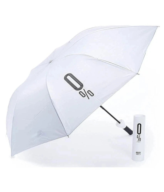 Deco White 3 Fold Umbrella - White