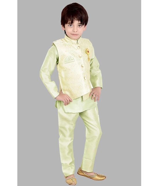 Arshia Fashions - Green Silk Boys ( Pack of 1 ) - None