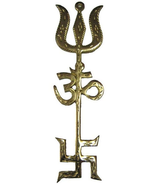 N Collection - Brass Trishul (Pack of 1)