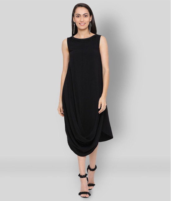 ALL WAYS YOU - Black Polyester Women's Fit & Flare Dress ( Pack of 1 ) - S