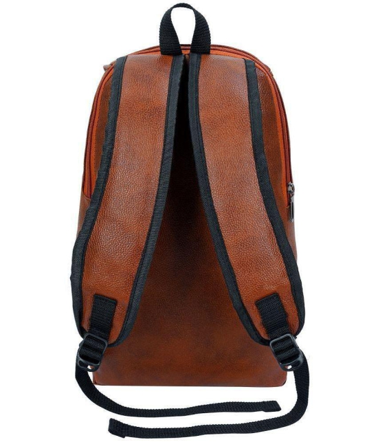 AXEN BAGS - Brown Leather Backpack ( 30 Ltrs ) - Brown