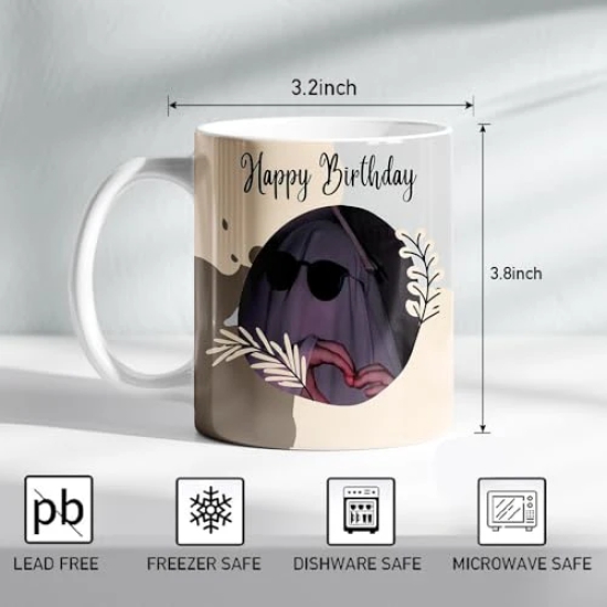 ForVano Personalized Gift Custom Photo Ceramic Mug for Birthday Pirfect Gift for Boyfriend, Girlfriend, Husband, Sister, Brother, Wife