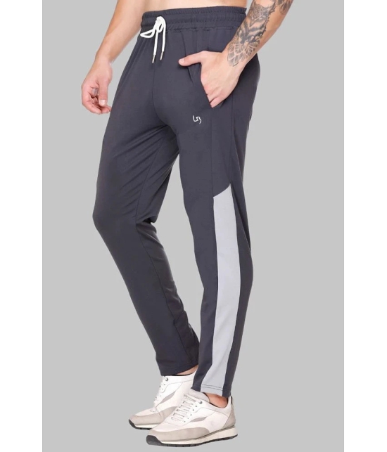 LEEBONEE Charcoal Polyester Mens Trackpants ( Pack of 1 ) - None