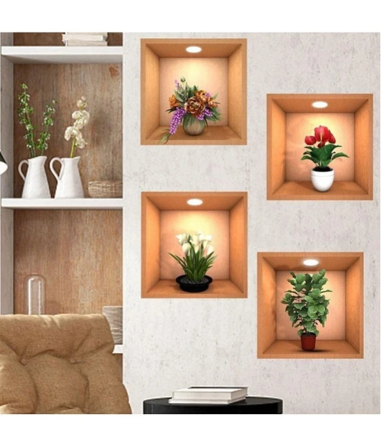 HINGOL Wall Sticker Floral ( 30 x 30 cms )