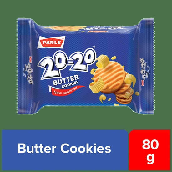 Parle 20-20 Butter Cookies, 80 Gms