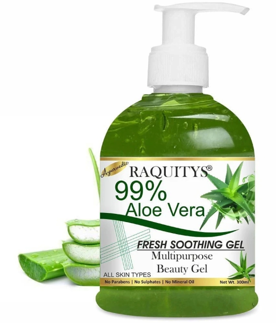 RAQUITYS PURE Aloe Vera Gel - Moisturize Skin & Younger Looking (300 ml)