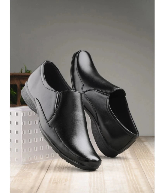 Bucik Black Mens Slip On Formal Shoes - None