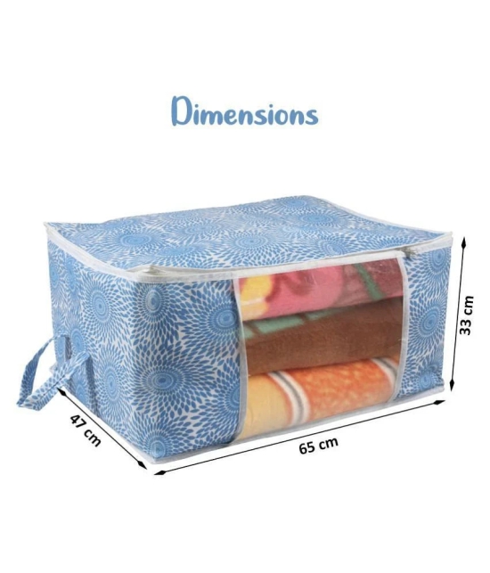 Prettykrafts Underbed Storage Bag, Storage Organizer, Blanket Cover with Side Handles (Set of 3 pcs)