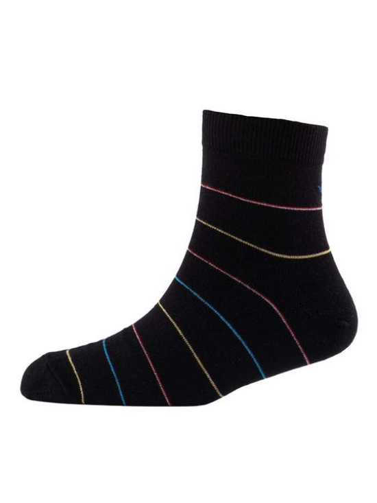 Men Pack Of 2 Patterned Cotton Ankle Length Socks