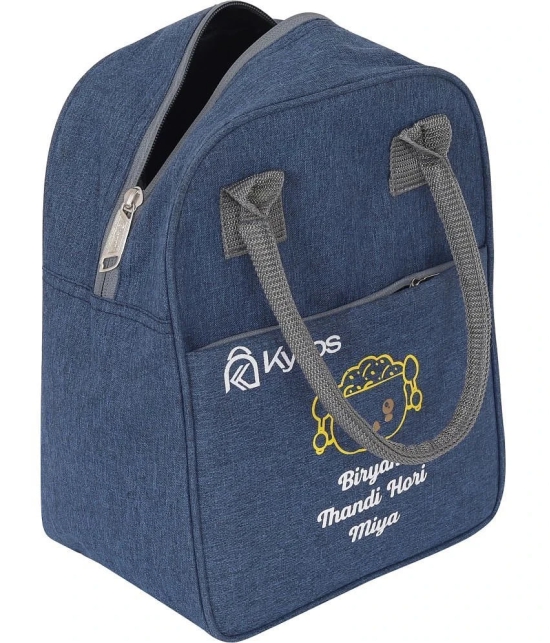 Kyros Blue Polyester Lunch Bag Pack of 1 - Blue