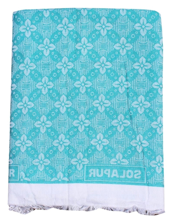 Mandhania Soft Premium Light Weight Solapur Cotton Daily Use Single Bed Blanket/Chaddar (Green)