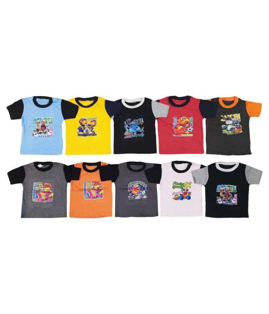 Baby boy pure cotton t-shirt (pack of 10) - None