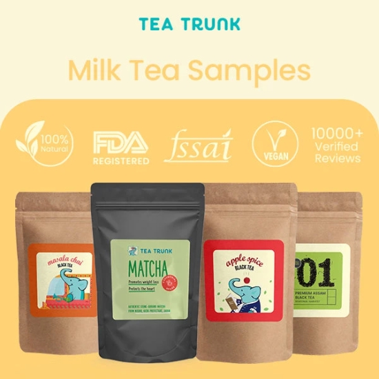 Milk Tea Samples-4 X 10gms Loose Tea Packs